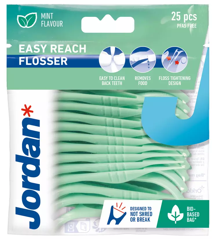 Jordan Easy Reach Flosser hammaslankain - Suunhoitotarvikkeet & suuvedet - 7046110062616 - 1