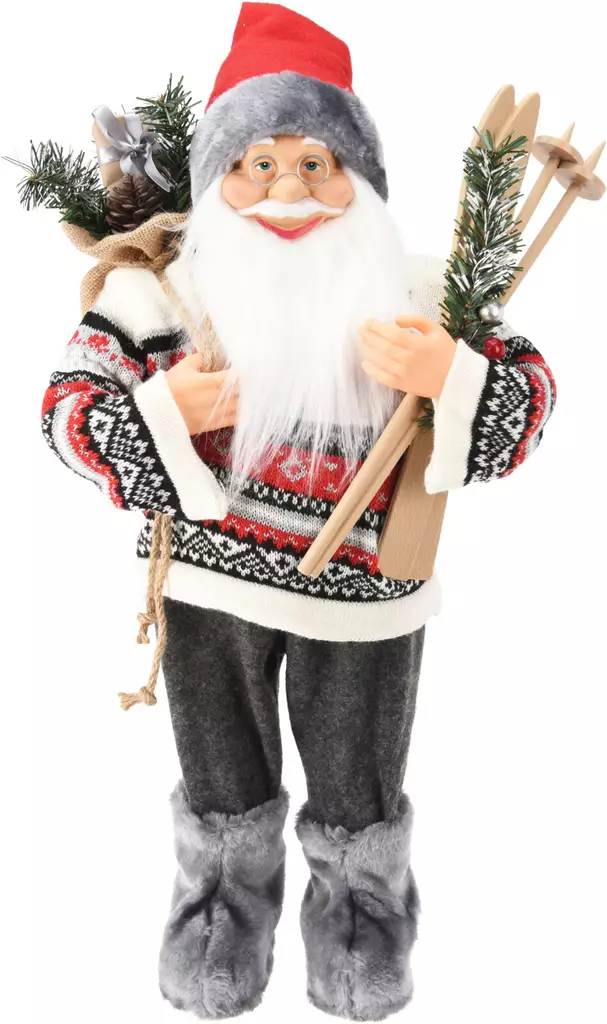 Joulupukki koriste jouluneuleessa 60cm - Joulukoristeet - 8721037202596 - 1