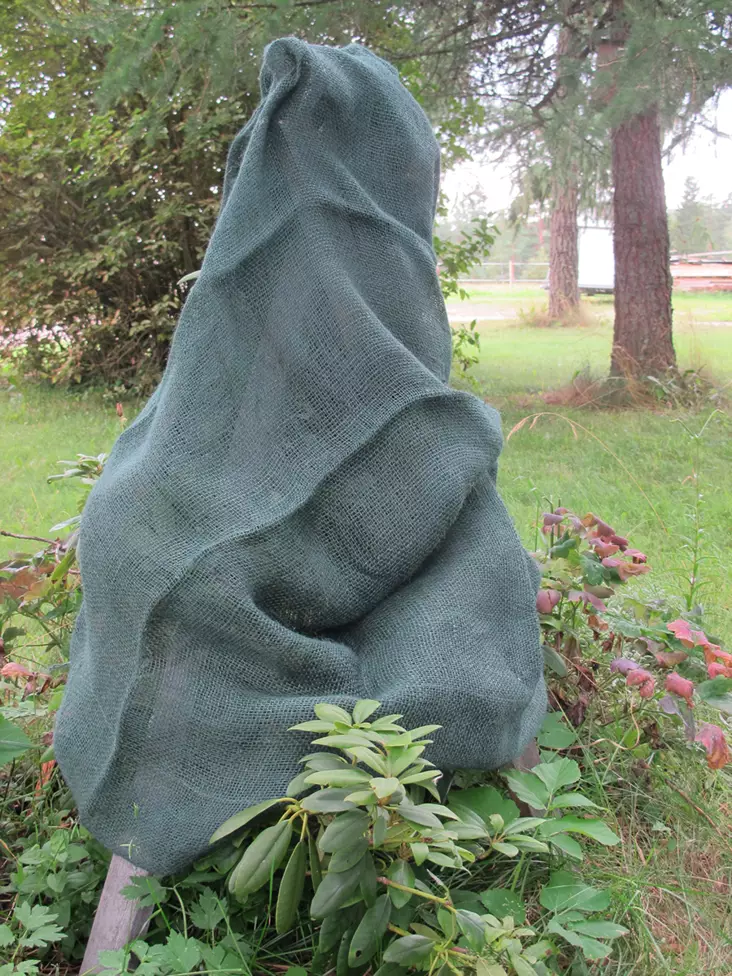 Juuttihuppu vihreä 98x98cm - Juutti- ja suojaverkot - 6430040622766 - 1