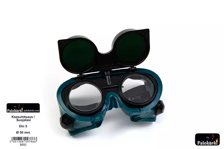 Kaasuhitsaus / suojalasit Din 5 / 50 mm - Hitsausmaskit ja suojaimet - 5051388097866 - 1