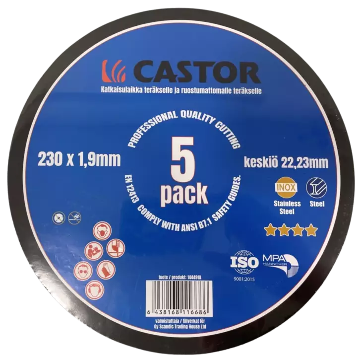 Katkaisulaikka 5kpl metalli/RST 230x1.9x22.2mm - Katkaisulaikat - 6438168116686 - 1