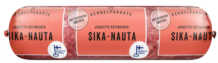 Kennelpakaste sikanauta jauheliha 800g - Koiran pakasteruoat - 6409580010166 - 1