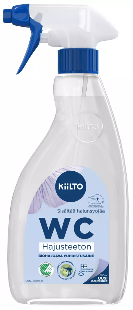 Kiilto WC puhdistussuihke hajusteeton - Yleispuhdistusaineet - 6417964580426 - 1