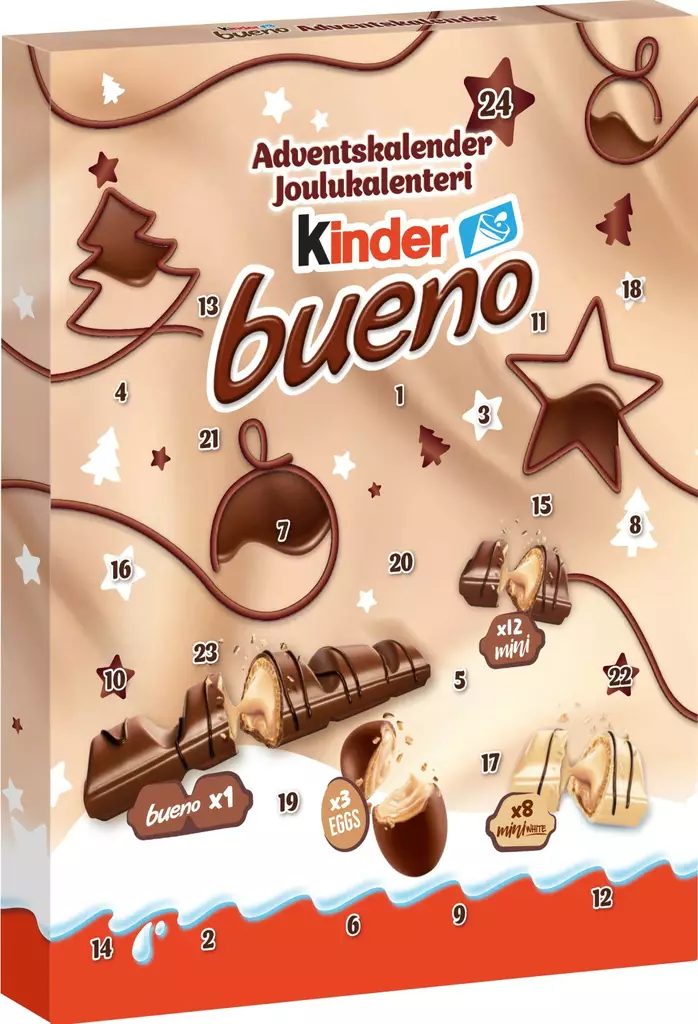 Kinder Bueno Joulukalenteri - Joulumakeiset - 8000500446706 - 1