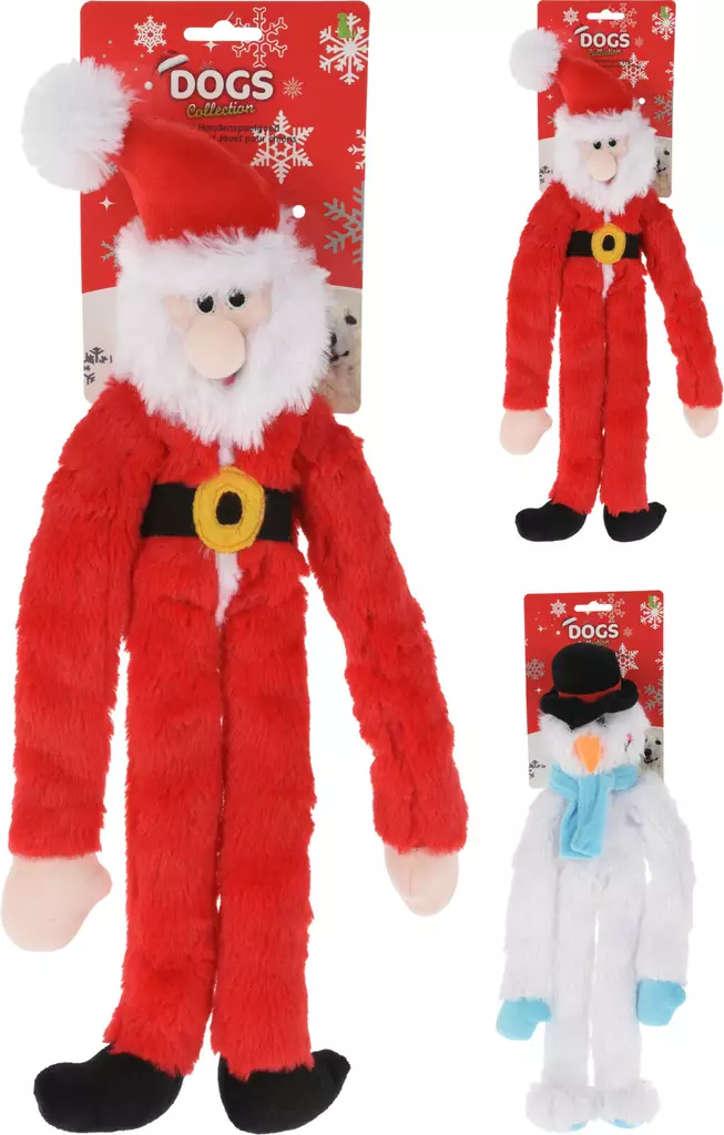 Koiran joululelu joulupukki / lumiukko - Lemmikkien jouluasut ja -lelut - 8720573033756 - 1