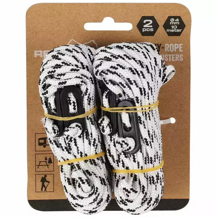 Köysisetti 2kpl 4mm/10m - Muut retkeilyvälineet - 8720573902816 - 1