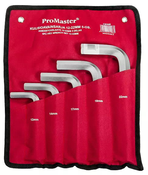 Kuusioavainsarja 12-22mm 5-os. - Kuusiokoloavaimet - 6420286893686 - 1
