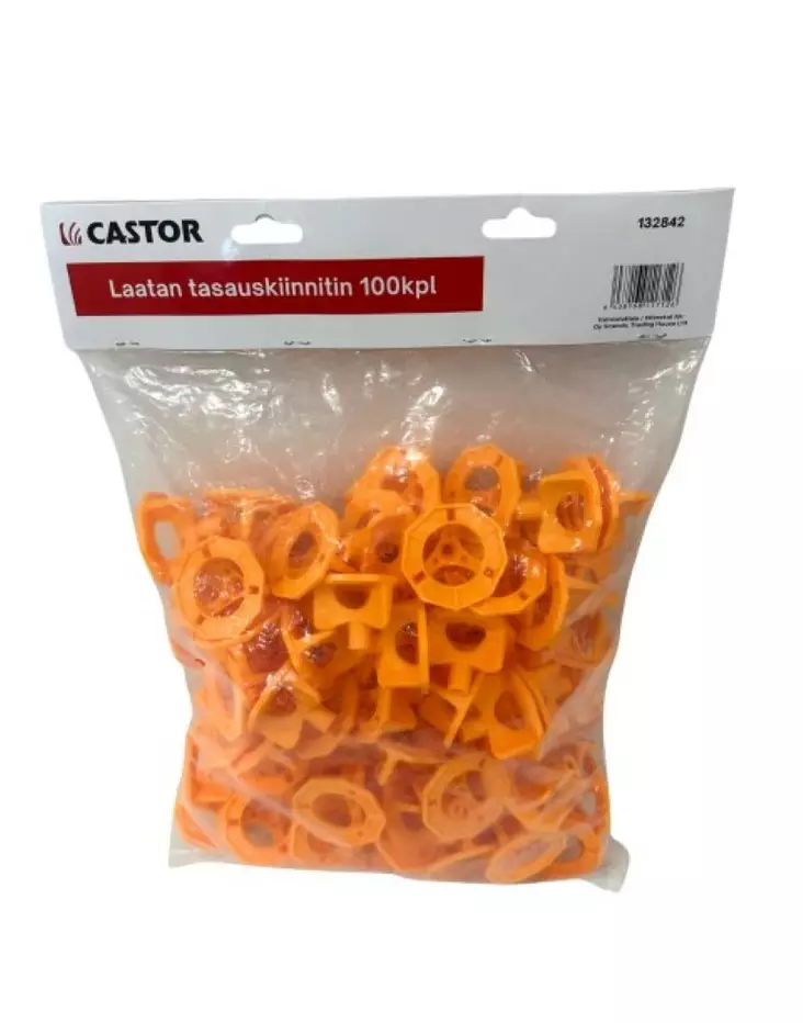 Laatan tasauskiinnitin 100kpl - Muuraus-ja laatoitustarvikkeet - 6438168117126 - 1