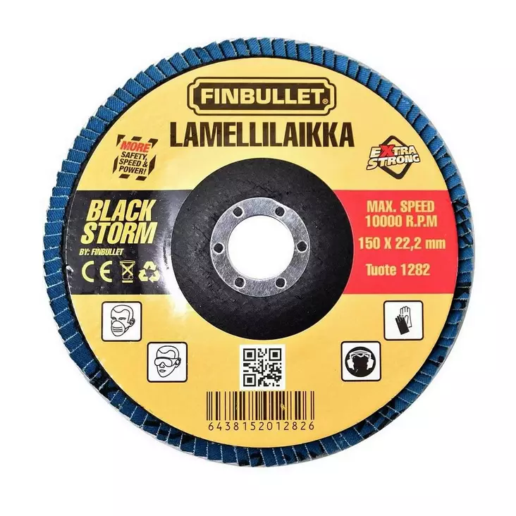 Lamellilaikka 150x22,2mm K40 - Hiomalaikat - 6438152012826 - 1