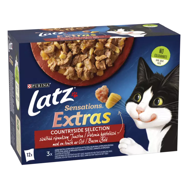 LATZ SENSAT EXTRAS 12X85G COUNTRY HYYT. - Poistokori - 7613039847466 - 1