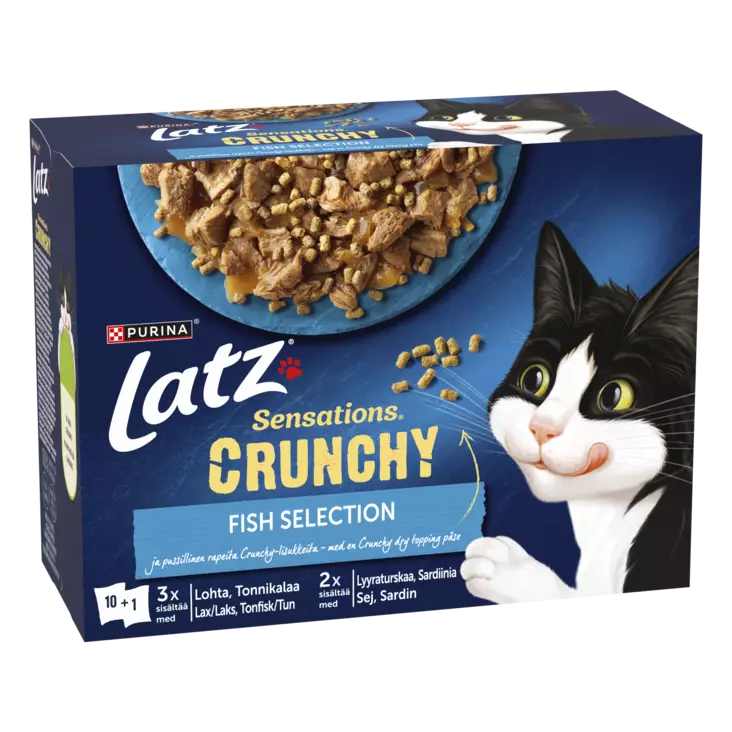 LATZ SENSATION CRUNCHY 10X85G FISH - Poistokori - 7613039916926 - 1