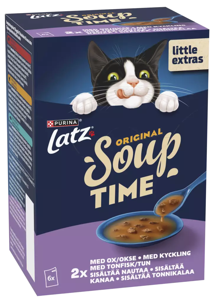 Latz Soup Time Mixed lajitelma 6x48g - Kissan märkäruoat - 7613036692816 - 1