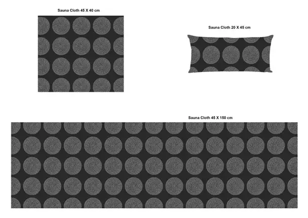 Laudeliina pilkut 40x150cm - Pefletit ja laudeliinat - 6438506003456 - 1