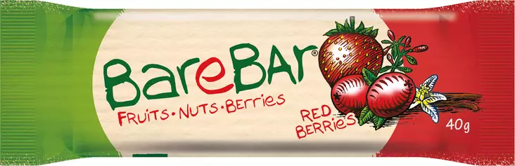 Leader Barebar Red berries 40g - Urheiluravinteet ja -valmisteet - 6430067847746 - 1