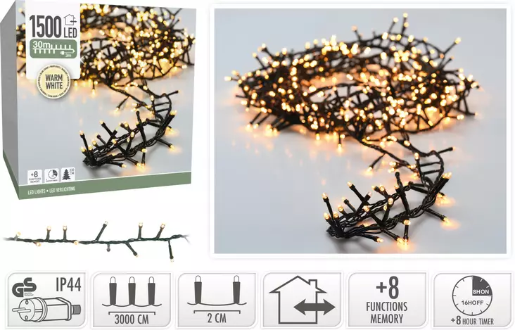 Led-valosarja 1500led 30m - Jouluvalot - 8720573812566 - 1