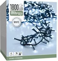 LED-valosarja 1800 LED, valkoinen, 36 m, 8 toimintoa + ajastin - Jouluvalot - 8720573812306 - 1