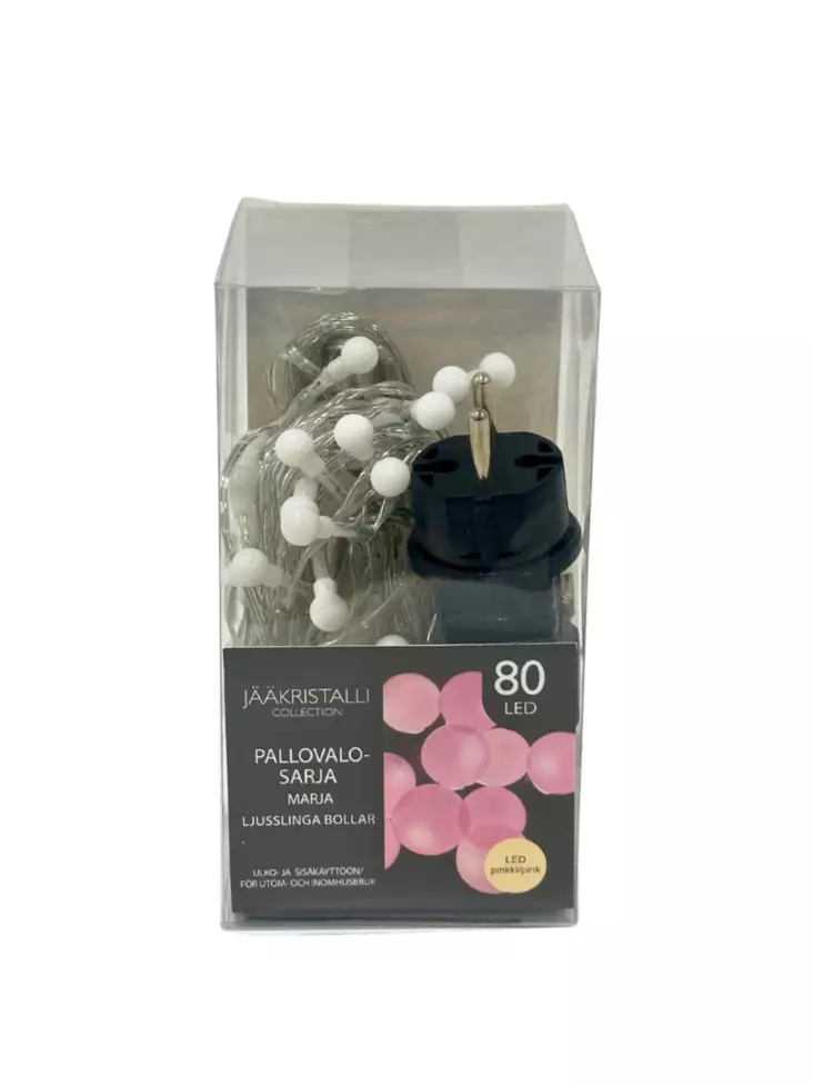 Led pallovalosarja Marja 80L Pinkki - Jouluvalot - 6438159119856 - 1