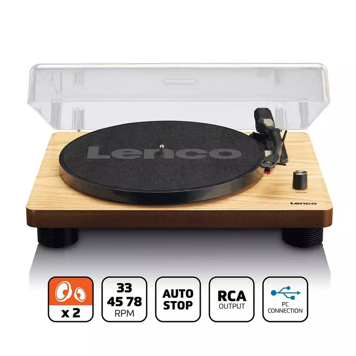 Levysoitin lenco ls-50 ruskea - Radiot, soittimet ja radiopuhelimet - 8711902035756 - 1