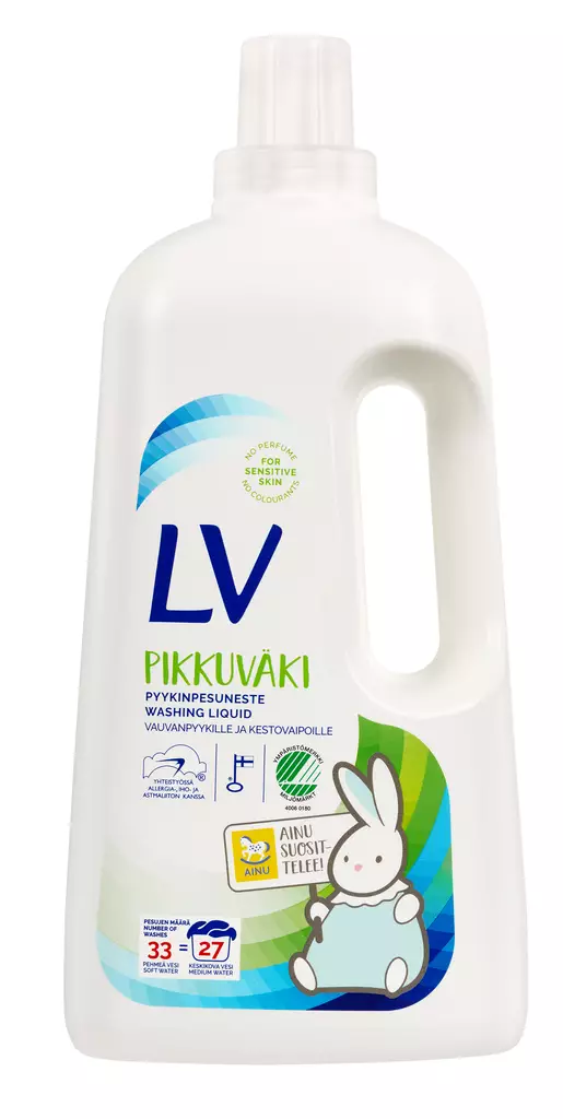 LV Pikkuväki pyykinpesuneste 1,5l - Pyykinpesu- ja huuhteluaineet - 6414505168136 - 1