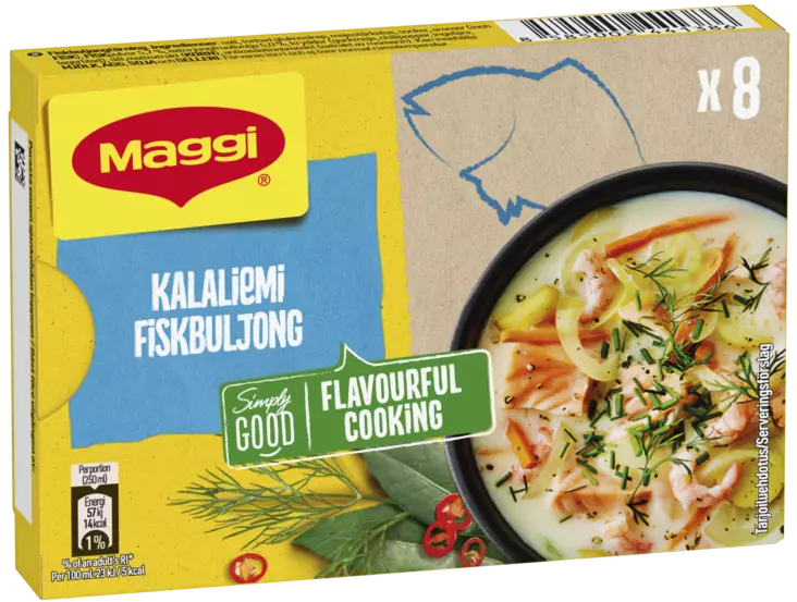 Maggi 80g Kalaliemi 8 palaa - Liemivalmisteet ja fondit - 8585002441386 - 1