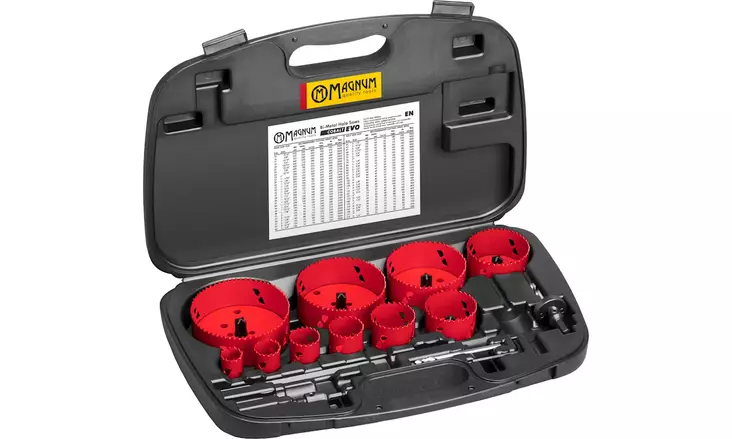 Magnum reikäsahasarja 25-114mm 14-os. CobaltEVO - Reikäsahat - 6418868491146 - 1