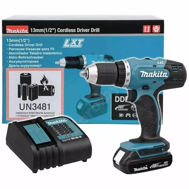 Makita Akkuporakone DDF453SYX5 18V - Porakoneet - 088381865616 - 1