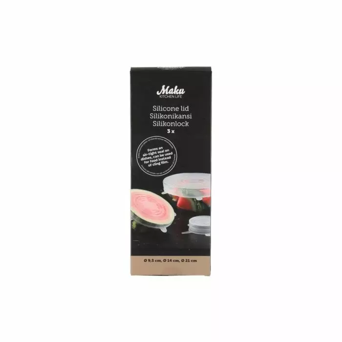Maku silikonikansi joustava 3kpl - Keittiön työvälineet - 6410416175096 - 1