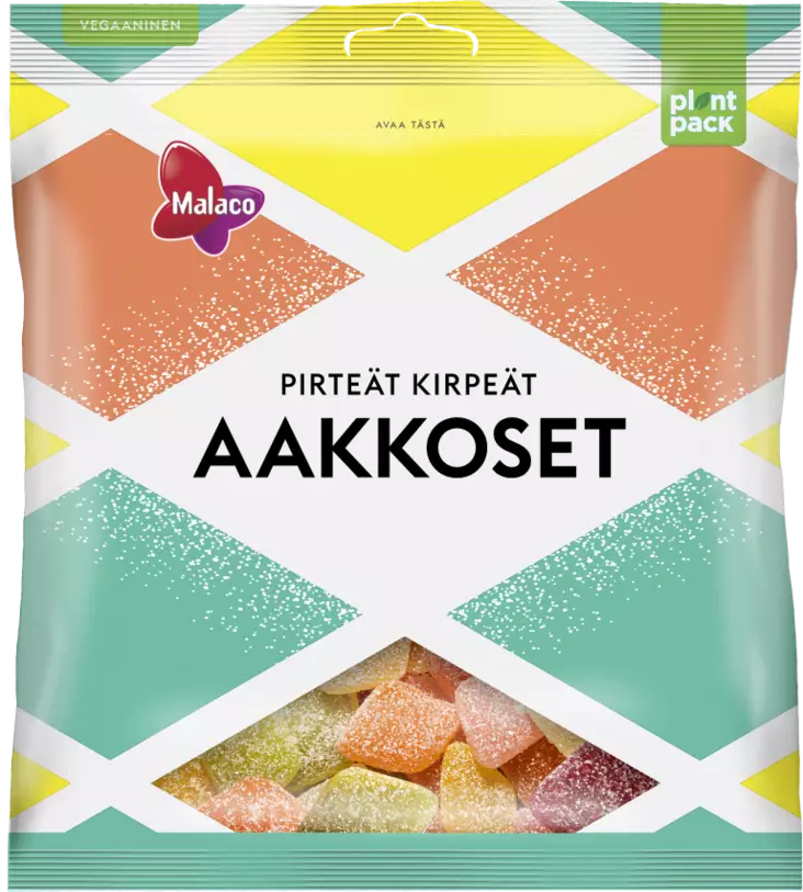 Malaco Aakkoset pirteär kirpeät 280g - Makeiset - 6420256913796 - 1