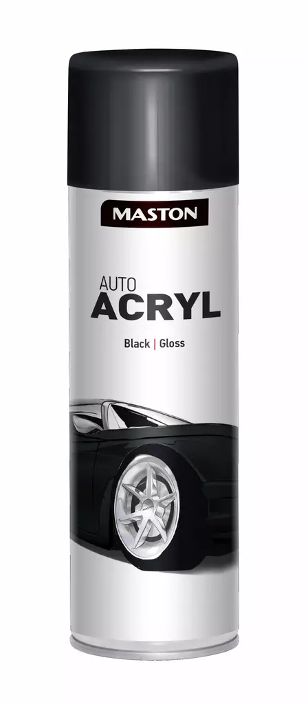Maston AutoACRYL Kiiltävävä musta 500ml - Automaalit - 6412490024956 - 2