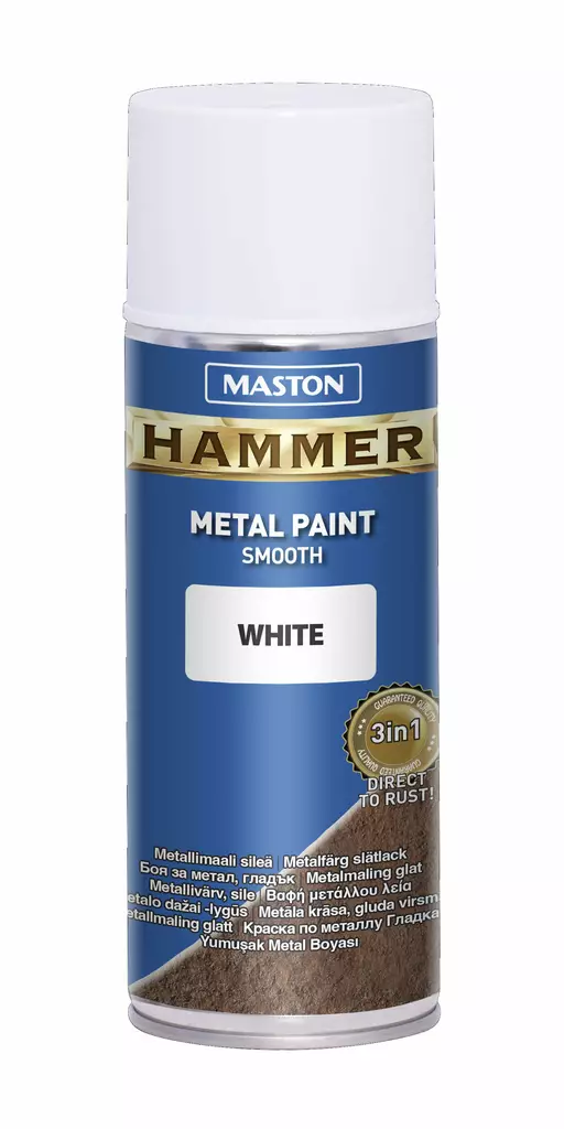 MASTON HAMMER SPRAY WHITE SMOOTH - Maalit - 6412490017736 - 2