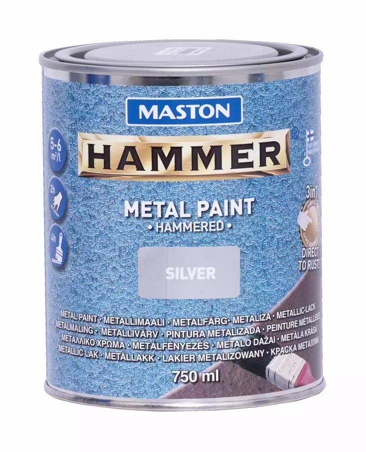 Maston Hammer Vasaralakka Hopea 750ml - Metallimaalit - 6412490012496 - 2