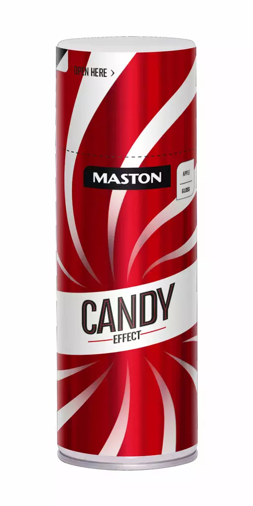 Maston Spraymaali Candy Effect Apple Red 400ml - Spraymaalit - 6412490017156 - 2