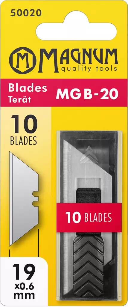 Mattoveitsenterät 10 kpl MGB-20 - Katkoteräveitset ja terät - 6418868500206 - 1