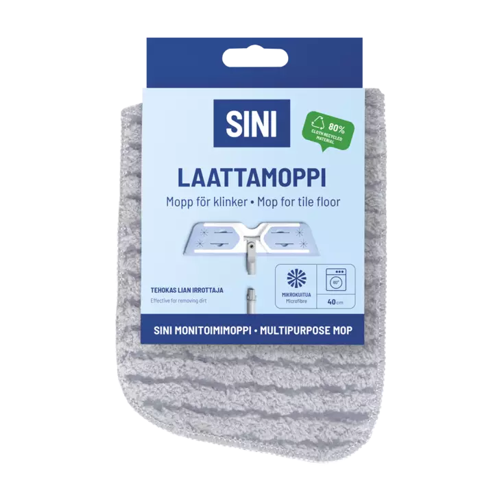 Sini Mikrokuitulaattamoppi - Lattiamopit ja vaihto-osat - 6423800034596 - 1