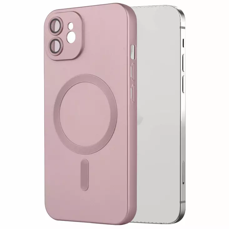 Mobia magsafe suoja iphone 12, ruusukulta - Puhelintarvikkeet ja laturit - 6430076524416 - 1