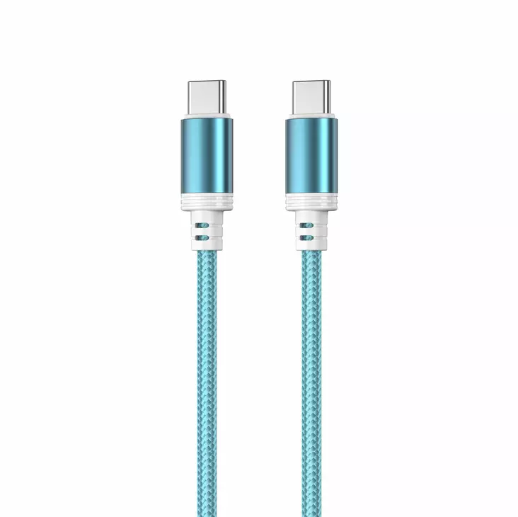 Mobia punottu kaapeli usb-a -> usb-c, 30w, 480 mbps, 2m, sininen - Puhelintarvikkeet ja laturit - 6430076524096 - 1