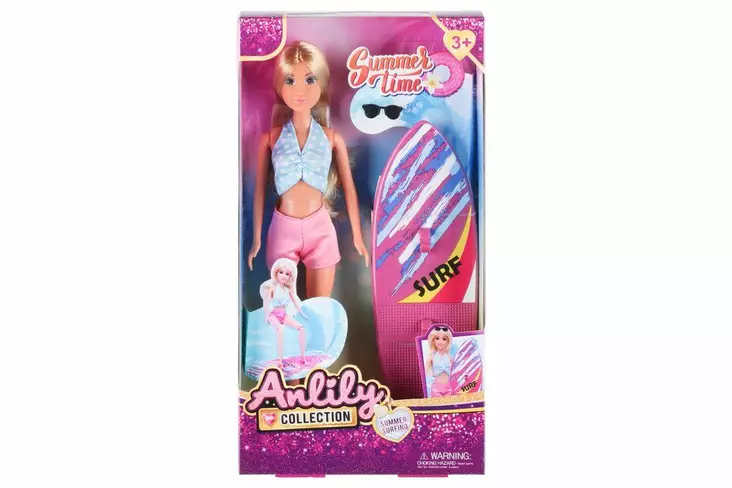 Muotinukke ja surffilauta - Nuket ja tarvikkeet - 6410416439716 - 1