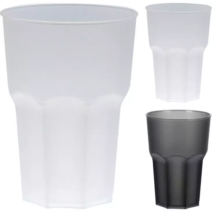 Muovimuki 9x12,5cm 480ml, lajitelma - Juomalasit - 8720573580236 - 1