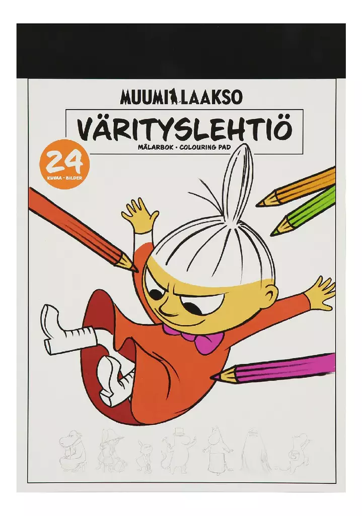 Muumilaakso värityslehtiö A4 24 kuvaa - Vihkot, lehtiöt, muistikirjat - 6417749428196 - 1
