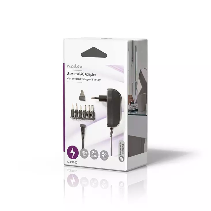 Nedis AC yleisvirtalähde 18W 2.1A - Muut tietokonetarvikkeet - 5412810267156 - 1