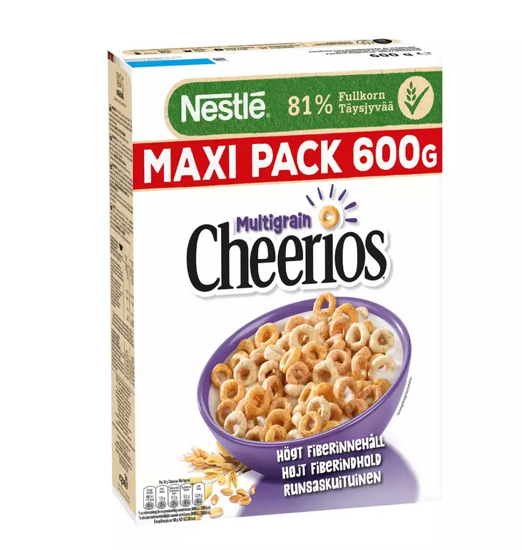 Nestlé Cheerios 600g Moniviljamuro - Murot, myslit ja hiutaleet - 5011546419336 - 1