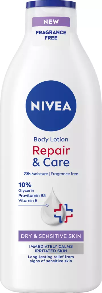 Nivea 400ml Repair & Care vartaloemulsio - Vartalo- ja kuorintavoiteet - 4006000193816 - 1
