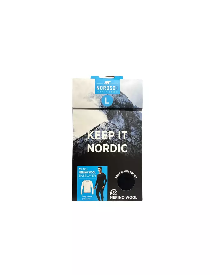 Nordsox merinovilla-aluspaita L - Miesten alusasut - 6438159900256 - 1