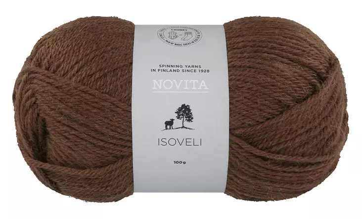 Novita lanka Isoveli 100g kaarna 673 - Langat - 6412618204246 - 1