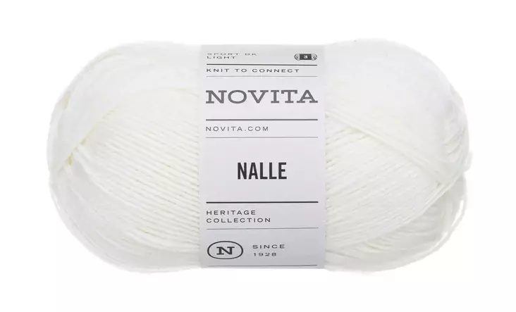 Novita Nalle Valkoinen 011 100g - Langat - 6412618203966 - 1