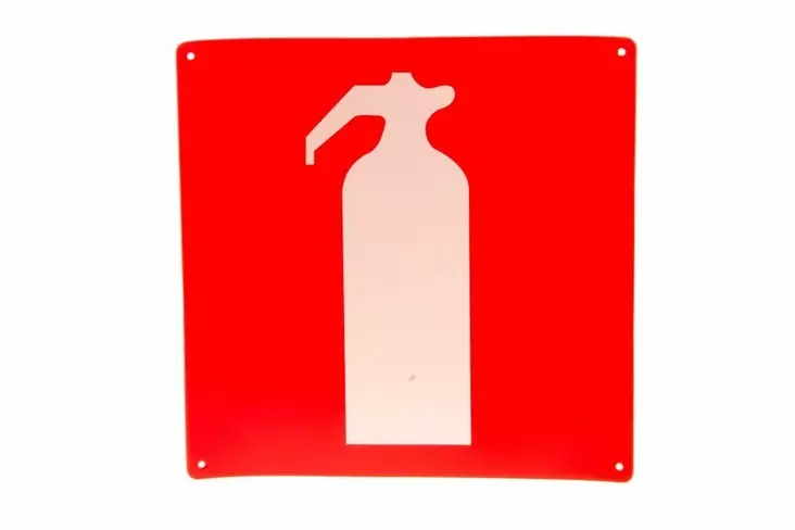 Opaste vaahtosammutin 20x20cm - Kyltit, opasteet ja numerot - 6410412590466 - 1