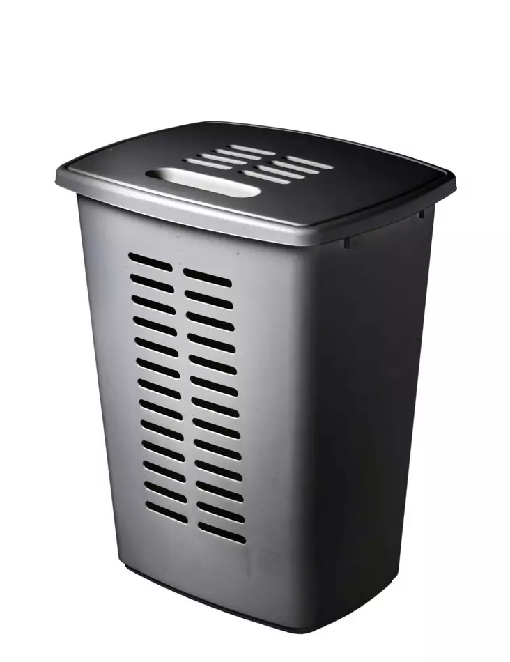 Orthex pyykkikori tummanharmaa 60l - Pyykinkuivaustelineet - 6411760371646 - 1