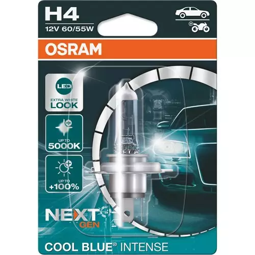 Osram Cool Blue H4 12V 55W Polttimo - Halogen ajovalot ja polttimot - 4062172251686 - 1