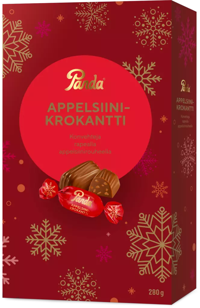 Panda Appelsiinikrokanttikonvehti 280g - Joulumakeiset - 6412500028806 - 1