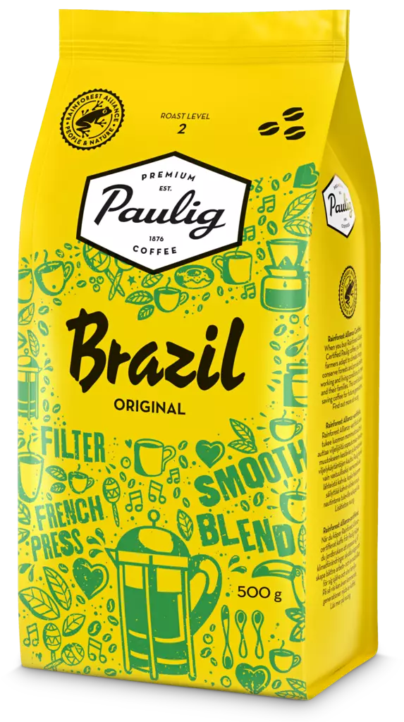 Paulig Brazil Original kahvipapu 500g - Teet ja kaakaot - 6411300166176 - 1
